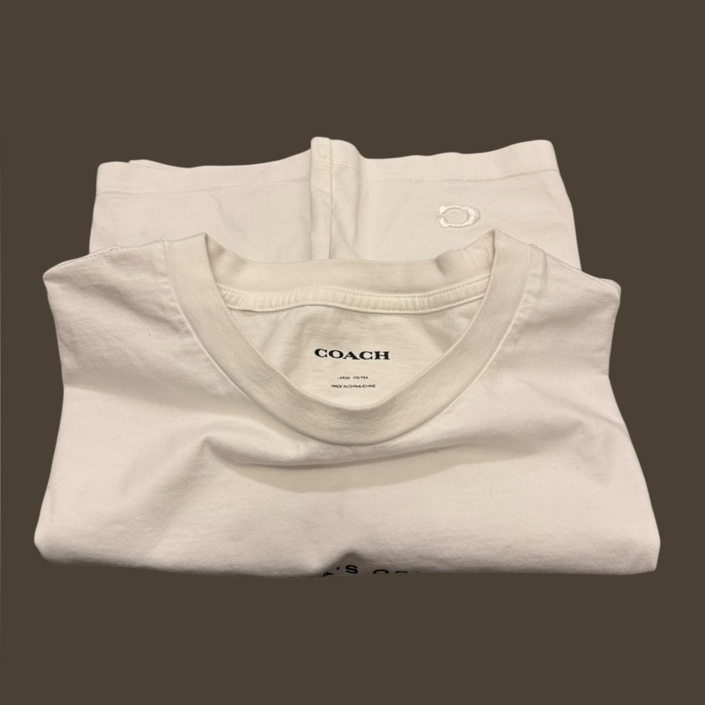 Coach Floral Women’s White Tee Shirt - Picture 3 of 4